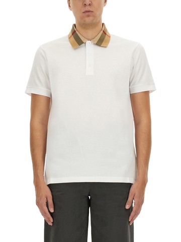 burberry cotton pique polo