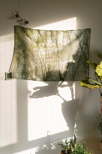 今晚我是手 透明紗質裝飾掛布創意禮品裝飾畫