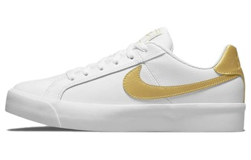 WMNS COURT ROYALE AC WHITE METALLIC GOLD