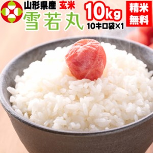 新米 米 玄米 10kg 雪若丸 10kg×1袋 令和5年産 山形県産 精米無料 白米 無洗米 分づき 当日精米 送料無料