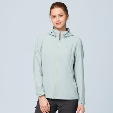 【WILDLAND荒野】女彈性涼感抗UV輕薄外套197石板綠