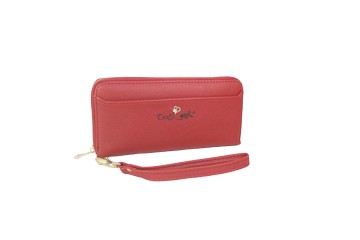 【Teen’s】十字紋長夾 皮夾 錢包 女夾 拉鏈長夾 多卡位大容量 手拿包 手機包 情人節 禮物