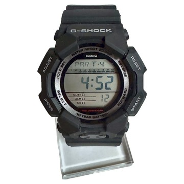 CASIO 卡西歐 G-SHOCK 10年電力數位錶 GD-010-1DR  黑色