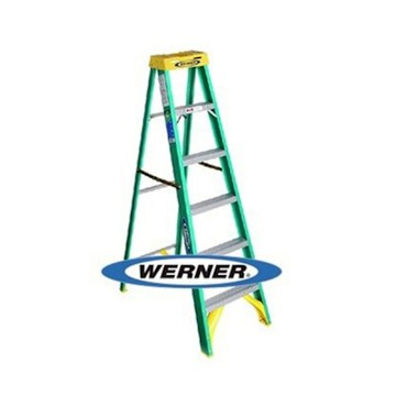 美國Werner穩耐絕緣梯 玻璃鋼單側人字梯(梯長1.8m) FRP梯 梯子 進口梯 /組 5906AS（確認訂購後無法退換貨）