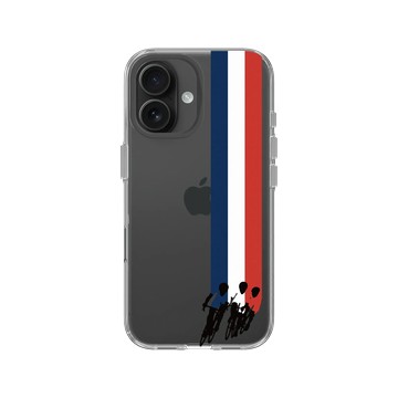 iPhone 16 Clear Case（相機按鈕） 透明 - Le Tour de France - French Colors