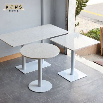 免運 奶茶店桌椅 茶几桌 洽談桌 餐飲桌 桌椅組合 簡約水磨石餐桌網紅奶茶店甜品店咖啡廳西餐廳洽談桌商用餐廳桌子全館八折 店長推薦 工廠現貨直銷 可開發票 k5613