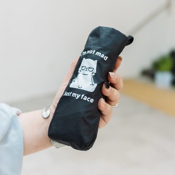 Im not mad just my face 輕量遮光晴雨兩用摺傘