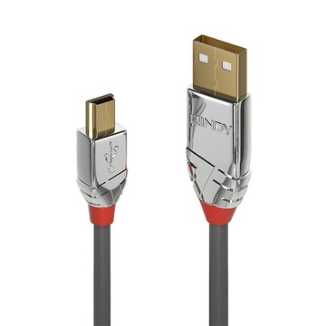 LINDY 林帝 CROMO鉻系列 USB2.0 Type-A 公 to Mini-B 公 傳輸線  3m  1條