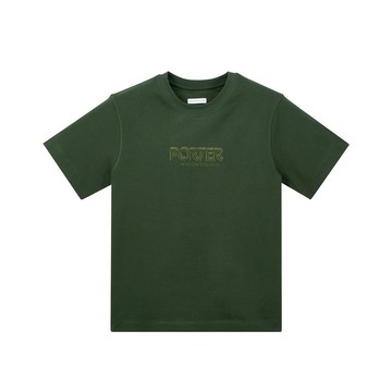 【PORTER INTERNATIONAL】時尚配件系列 電繡Logo 棉Tee (兩色任選)