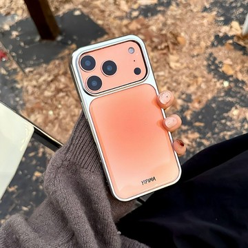 小眾極簡電鍍溫柔紫 iPhone17蘋果16ProMax/15/14手機殼13女心