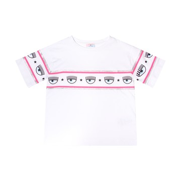 Chiara Ferragni - White Cotton Eye T-shirt