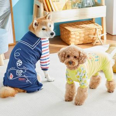Peppy ペピイ カジュアルプリントロンパース クール マリン 2号 犬服 ドッグウェア 通販 Lineポイント最大get Lineショッピング