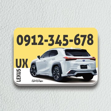 LEXUS UX車尾|送人自用|汽車路邊臨停神器|暫停臨時停車牌|CPK38