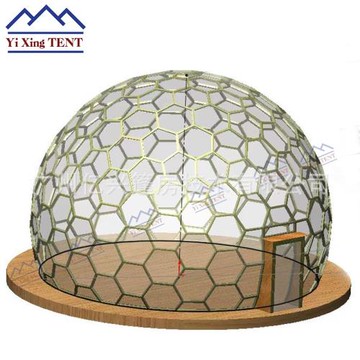 全透明球形雙層中空玻璃星空房城市樓頂網紅餐廳玻璃屋創意陽光房