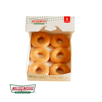 【Krispy Kreme】原味糖霜甜甜圈6入