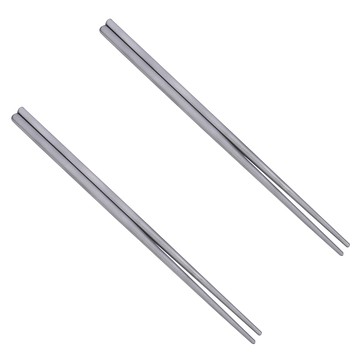 高品質環保抗菌純鈦方筷  2雙  1組  單一顏色