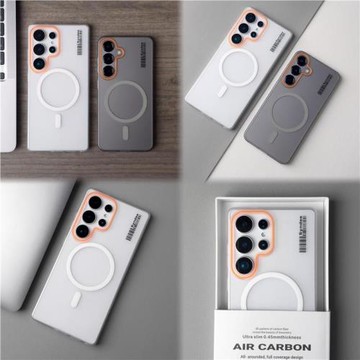 高顏值輕奢風冰霧磨砂磁吸適用三星s25Ultra手機殼s24+亞克力s23FE新款s21/Note20Ultra透明s22plus個性男女+