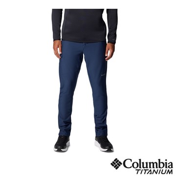 Columbia 哥倫比亞 男款 -鈦 防潑軟殼長褲-深藍色 UAE59720NY/IF