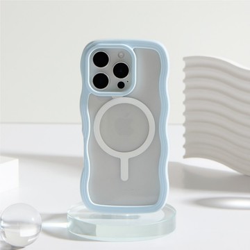 雲朵波波MagSafe iPhone手機殼-天使藍