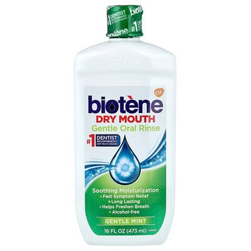 Biotene Dental Products, 乾口保濕溫和漱口水，淡薄荷香型，16 盎司（473 克）
