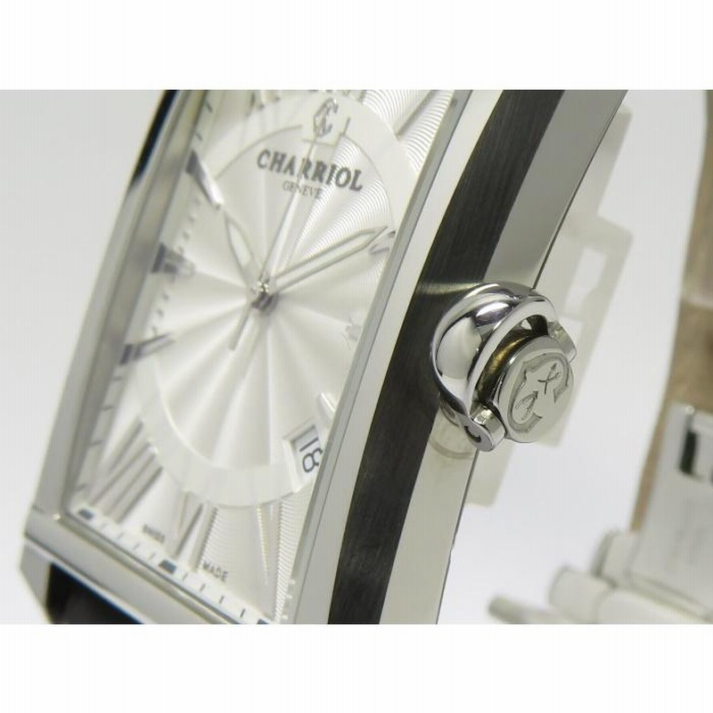 中古】CHARRIOL コロンブス サントレ コンベックス メンズ 腕時計 SS  