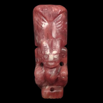 《博古珍藏》水晶原始人扛鷹擺件．26.5公斤．紅山文化文物．老鉈工．收藏多年．行家勿錯過．超值回饋