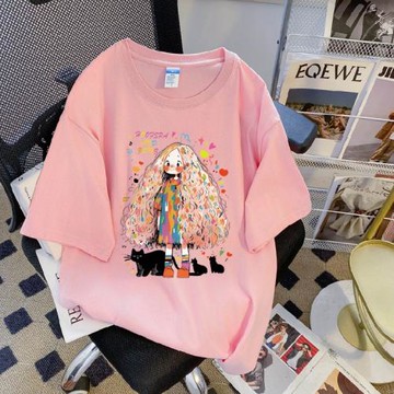 【LANNI 藍尼】★大圖騰舒適可愛休閒上衣(上衣/女裝/T恤/休閒/百搭)