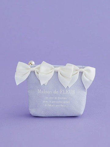 甜美蝴蝶結排列造型迷你收納包(08000628600) - Maison de FLEUR