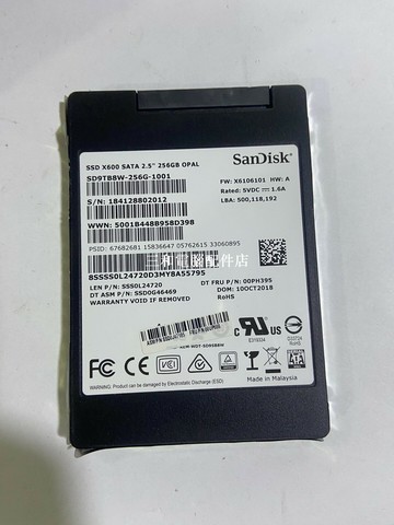 SanDisk X600 2.5寸SATA3 SSD 256G 高效能固態硬碟 拆機原廠硬碟【三和電腦配件店】