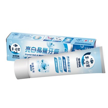 [家速配]家樂福亮白晶鹽牙膏