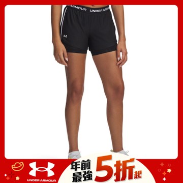 【UNDER ARMOUR】UA 女 Tech Play Up 2in1 短褲_1389895-001