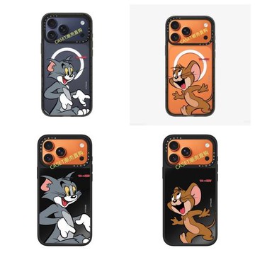 CASE貓和老鼠湯姆與杰瑞適用于蘋果17promax手機殼星宇橙色iPhone17pro/16/15/14/pro防摔保護殼明星同款1312