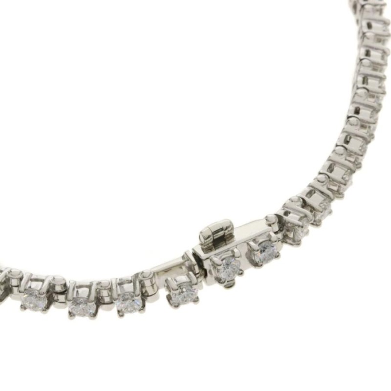 ミキモトMIKIMOTO Ptプラチナダイヤモンドパールブレスレット MIKIMOTO ミキモト テニスブレスレット メレダイヤモンド