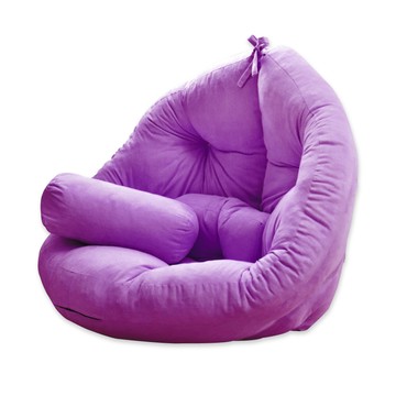 【班尼斯】蘑洗蘑洗‧可拆洗香菇創意懶骨頭沙發床系列(不需靠牆即可使用)薰衣草