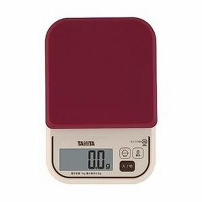 タニタ デジタルクッキングスケール　ＫＪ−１１１Ｍ−ＲＤ 取り寄せ商品