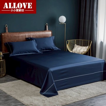 單件純棉純色1.2m1.5m1.8米床單人雙人2.0m被單60支全棉貢緞床單