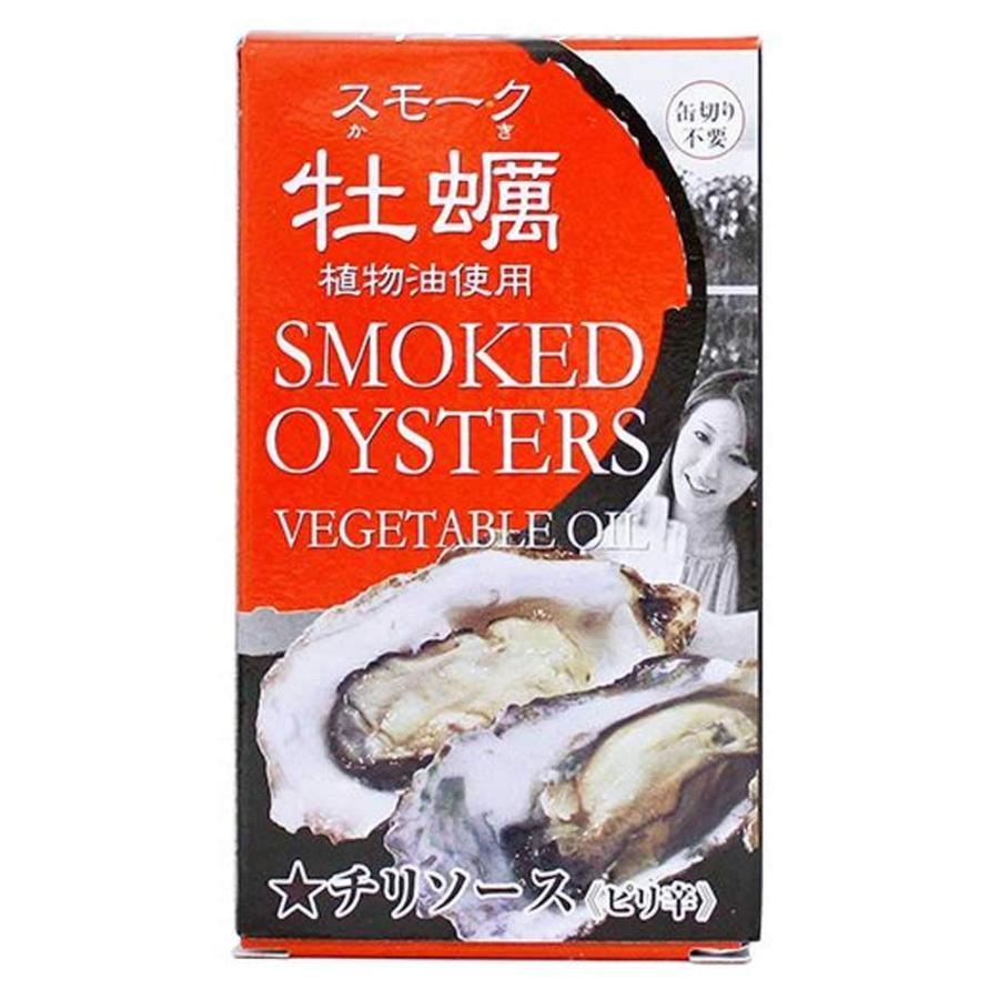 スモーク牡蠣 チリソース (ピリ辛) 85g×6缶