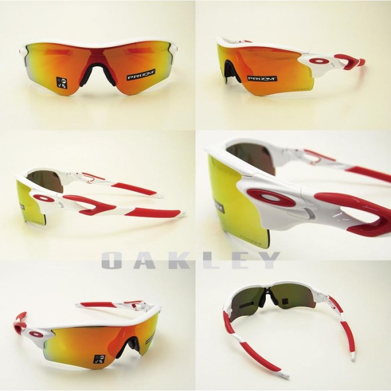 OAKLEY(オークリー) サングラス アジアンフィット レーダーロックパス ポリッシュドホワイト/プリズムルビー （RADARLOCK PATH  9206-46） | LINEショッピング