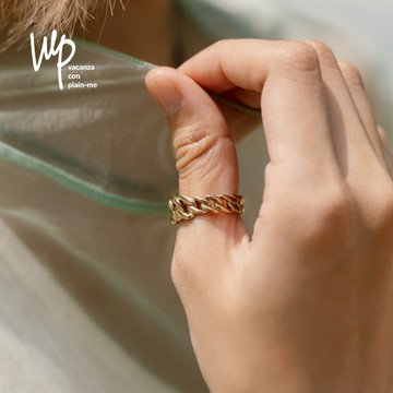 vacanza｜醫療鋼｜聯名‧Plain Me 剛柔並濟｜經典鍊型醫療鋼戒 #新年飾品 #新年禮物