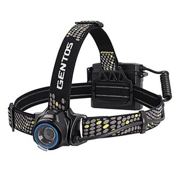 GENTOS 長時間照明頭燈 350流明 IP64 LR-H434HD  黑色  1個