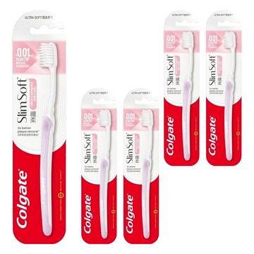 Colgate 高露潔 纖柔超細纖毛 牙刷 顏色隨機  5個  1入