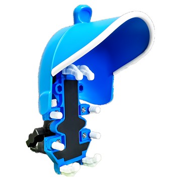 FALCON 法肯 半罩式晴雨帽 蒼鷹爪型 手機架組合款 2.0  藍色  不適用