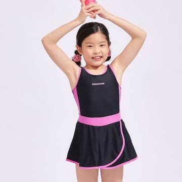 夏之戀 LOVETEEN KIDS 女童連身帶裙泳衣 K25611