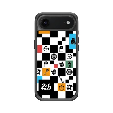iPhone Air Mod NX -邊框背蓋組合 (相機按鈕) 黑 - 24 Hours of Le Mans - 24H - Checkerboard
