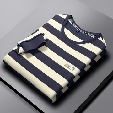 【新款熱賣】【三色可選】秋季新款男士圓領休閑舒適長袖上衣體恤衫商務