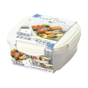 PEARL LIFE 珍珠金屬 方形食物保鮮盒 D-6509  1入  1個