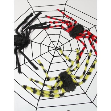 蜘蛛裝飾整蠱派對道具萬圣節蜘蛛網密室蜘蛛網真蜘蛛毛絨