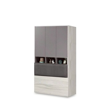 ASSARI-喬伊3.5尺床頭式衣櫃(寬106x深53x高202cm)