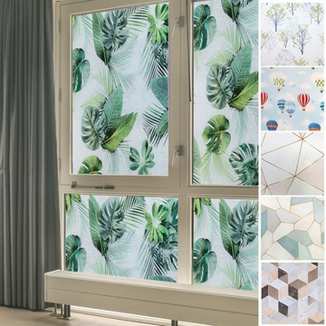 半島良品 2入無膠玻離靜電貼 窗戶玻璃貼紙 窗戶貼膜 隱私貼 窗戶貼紙 彩色 45X200