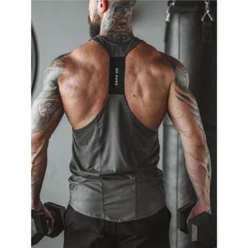 肌肉男潮牌健身跑步跨欄訓練背心寬松無袖運動兄弟速干休閑打底衫